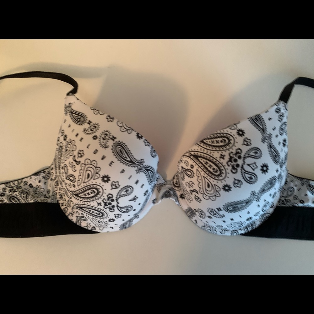 Bandana print bra